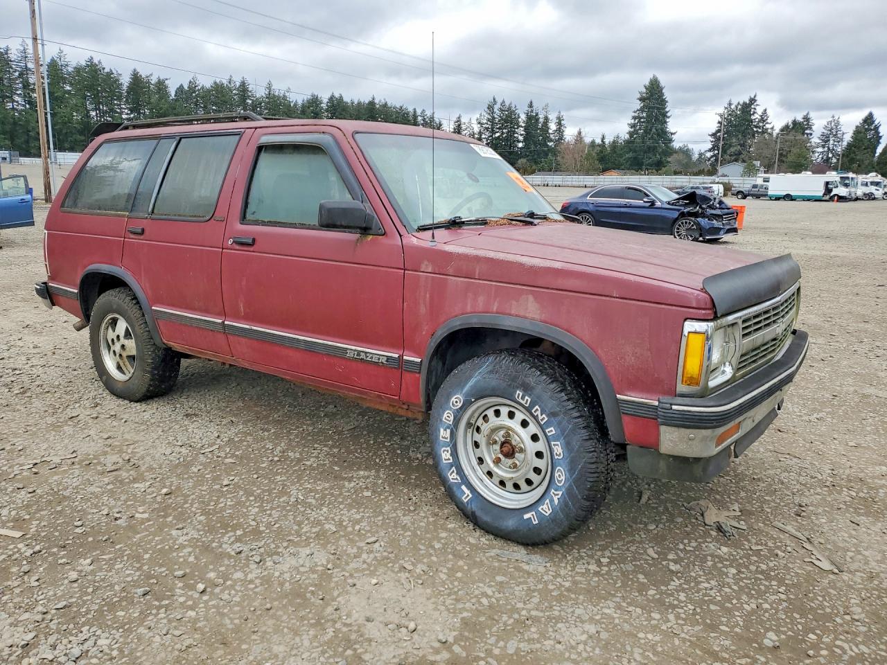 1992 Chevrolet Blazer S10 Burgundy vin: 1GNDT13Z5N2158880