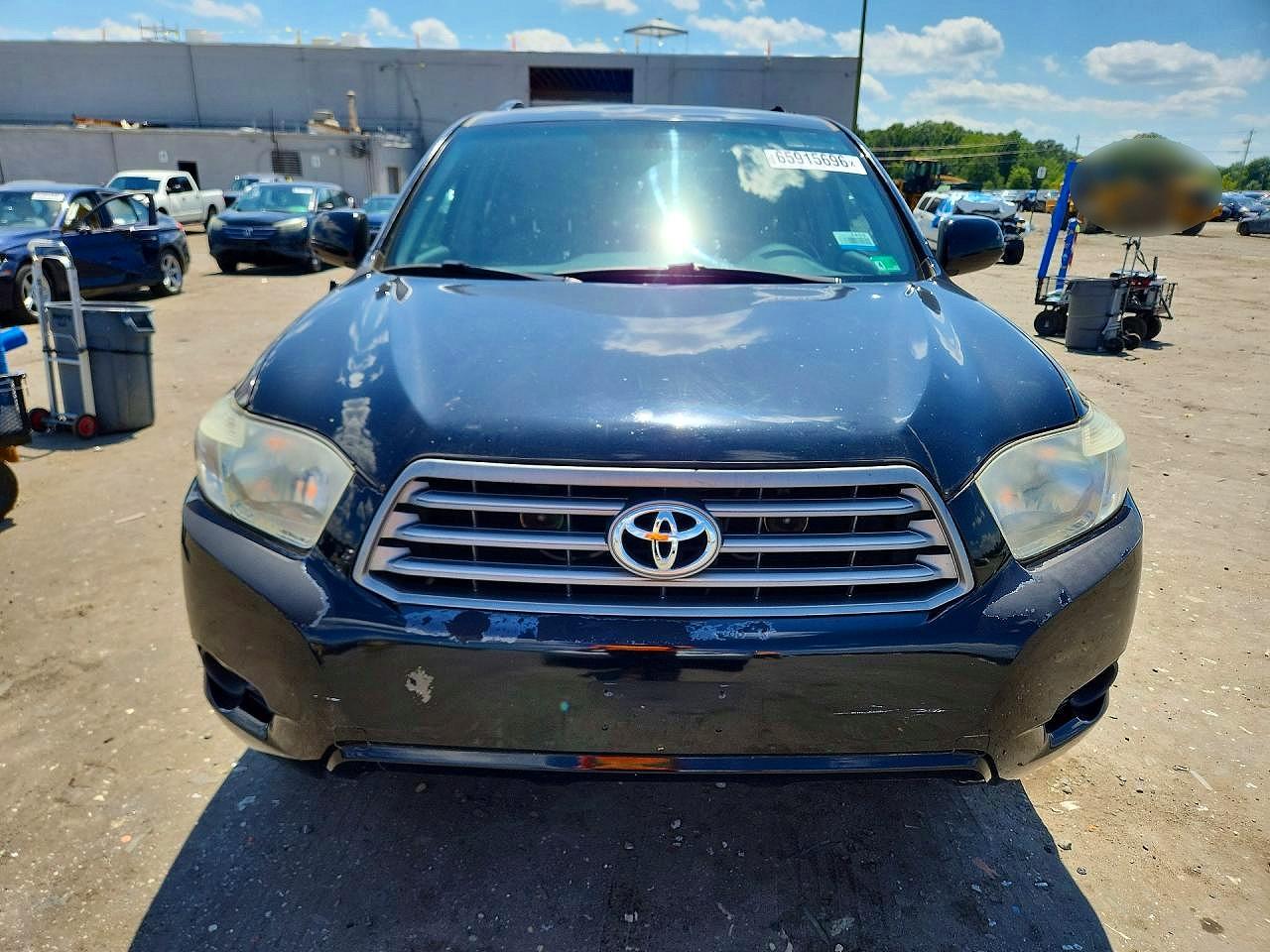 2010 Toyota Highlander Base Black vin: 5TDBK3EH0AS031881