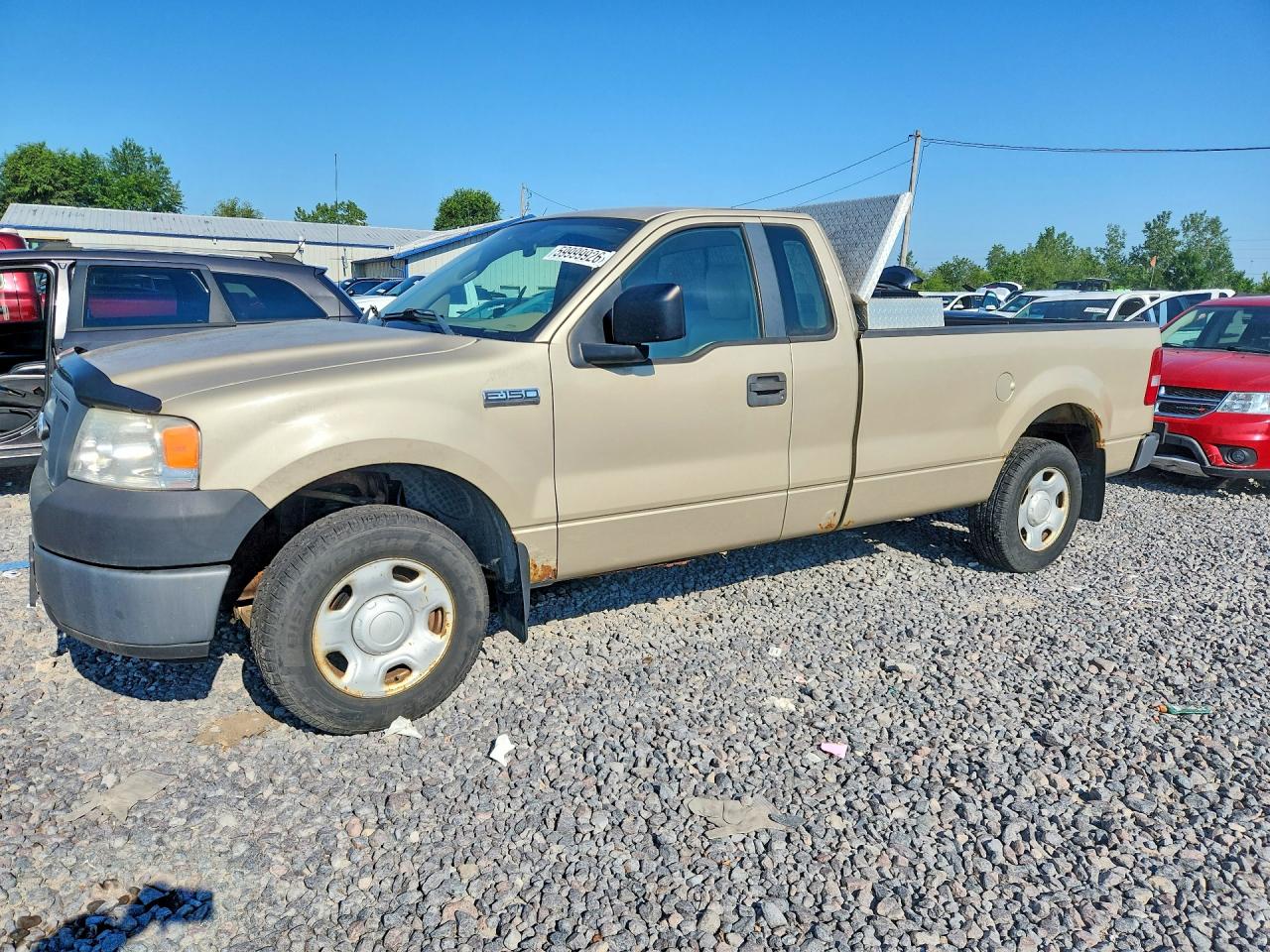 2007 Ford F150 Gold vin: 1FTRF12297NA25258