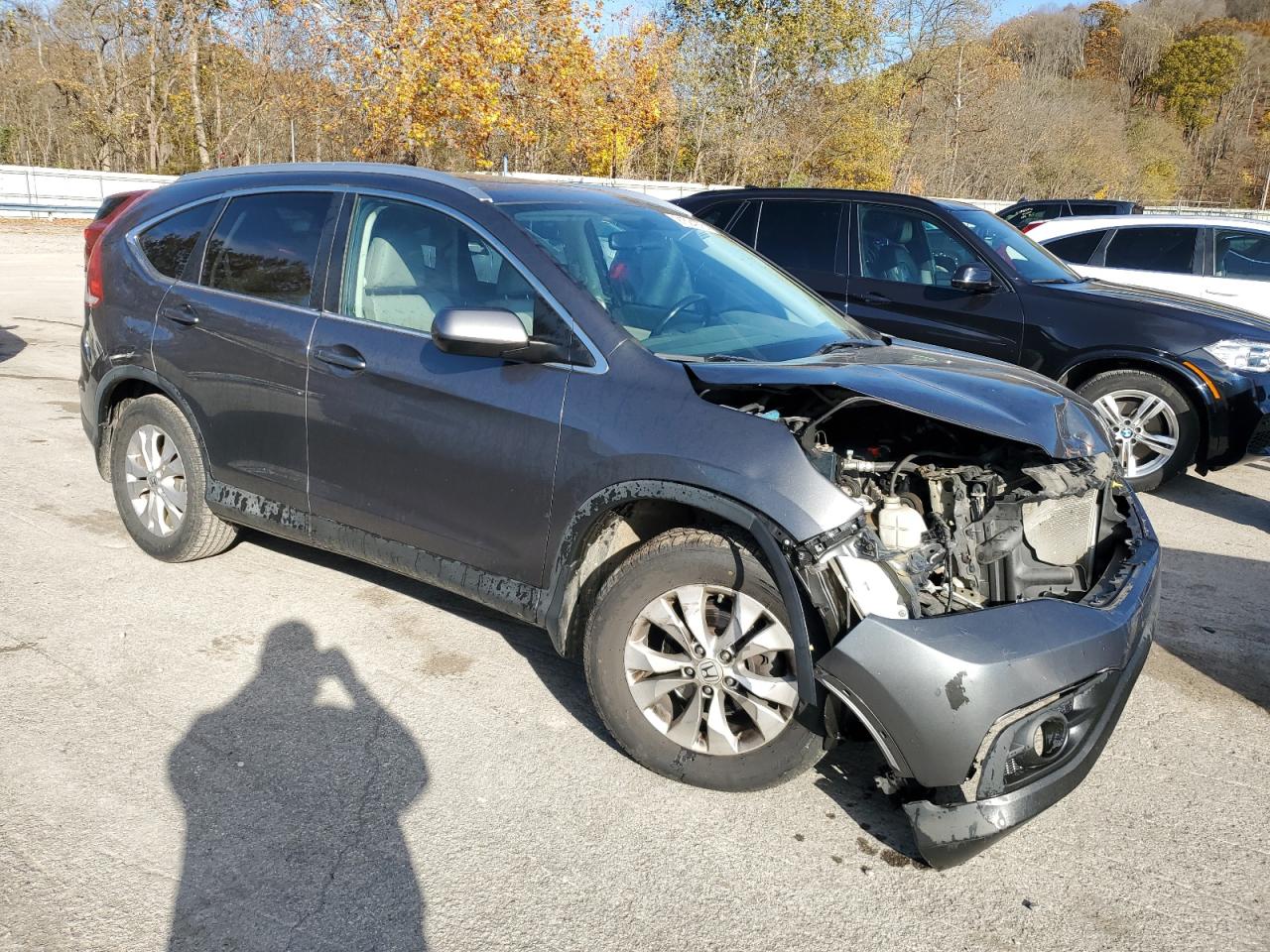 2012 Honda Cr-v Exl Gray vin: 2HKRM4H72CH629030