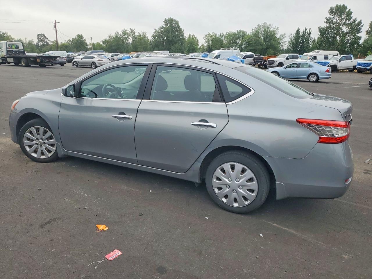 2013 Nissan Sentra S Silver vin: 3N1AB7AP8DL787262