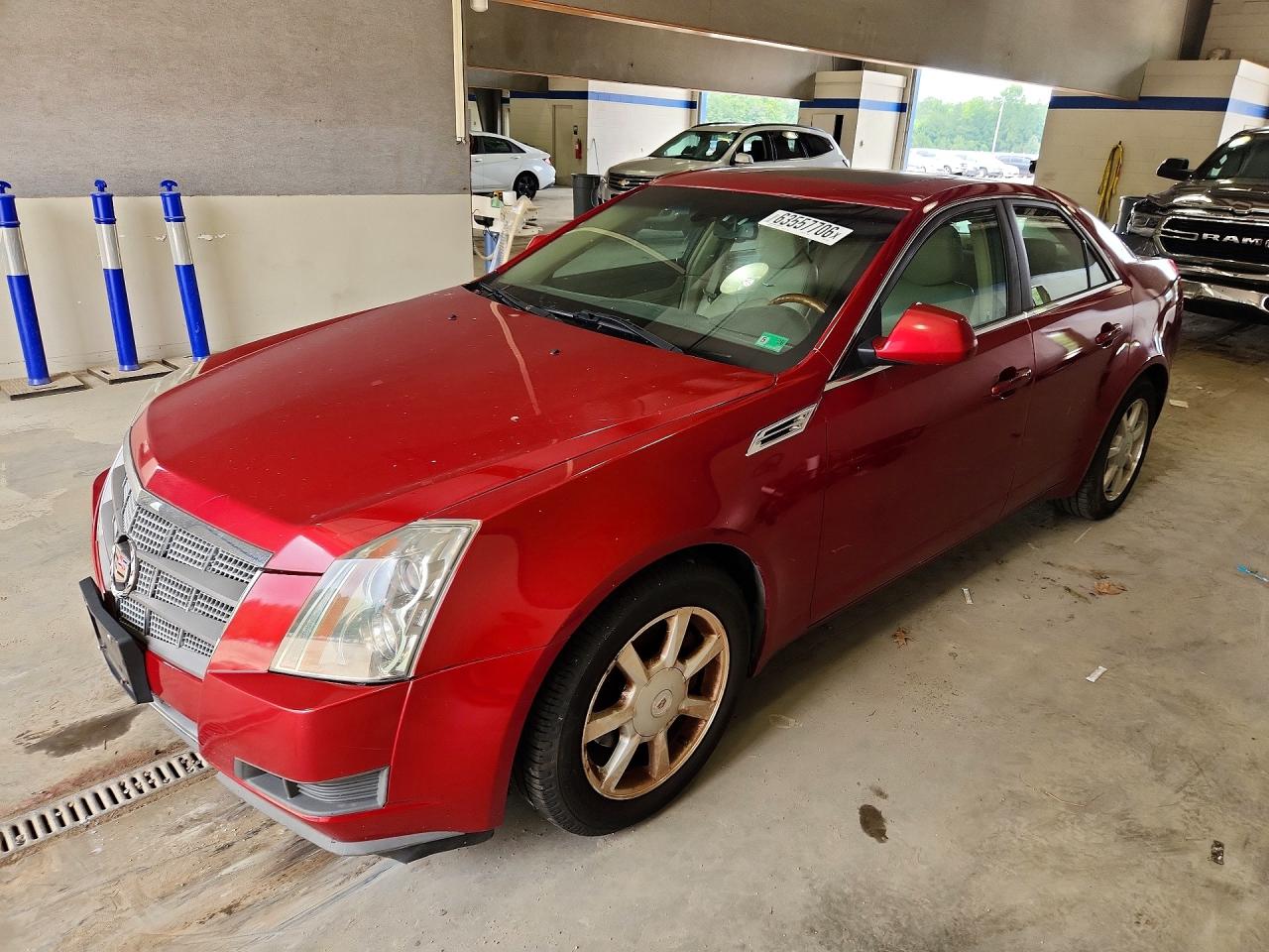 2009 Cadillac Cts Red vin: 1G6DF577690141378