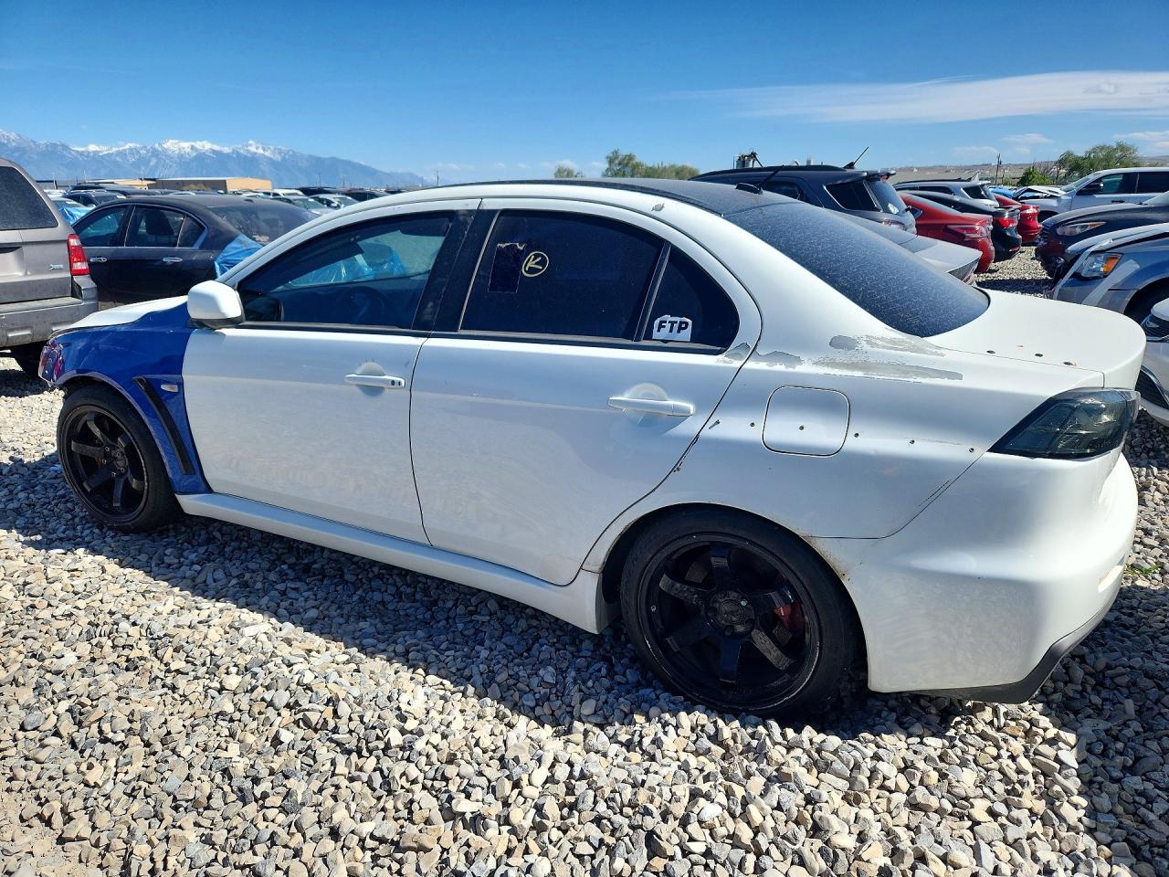 2008 Mitsubishi Lancer Evolution Gsr White vin: JA3AW86V18U049621