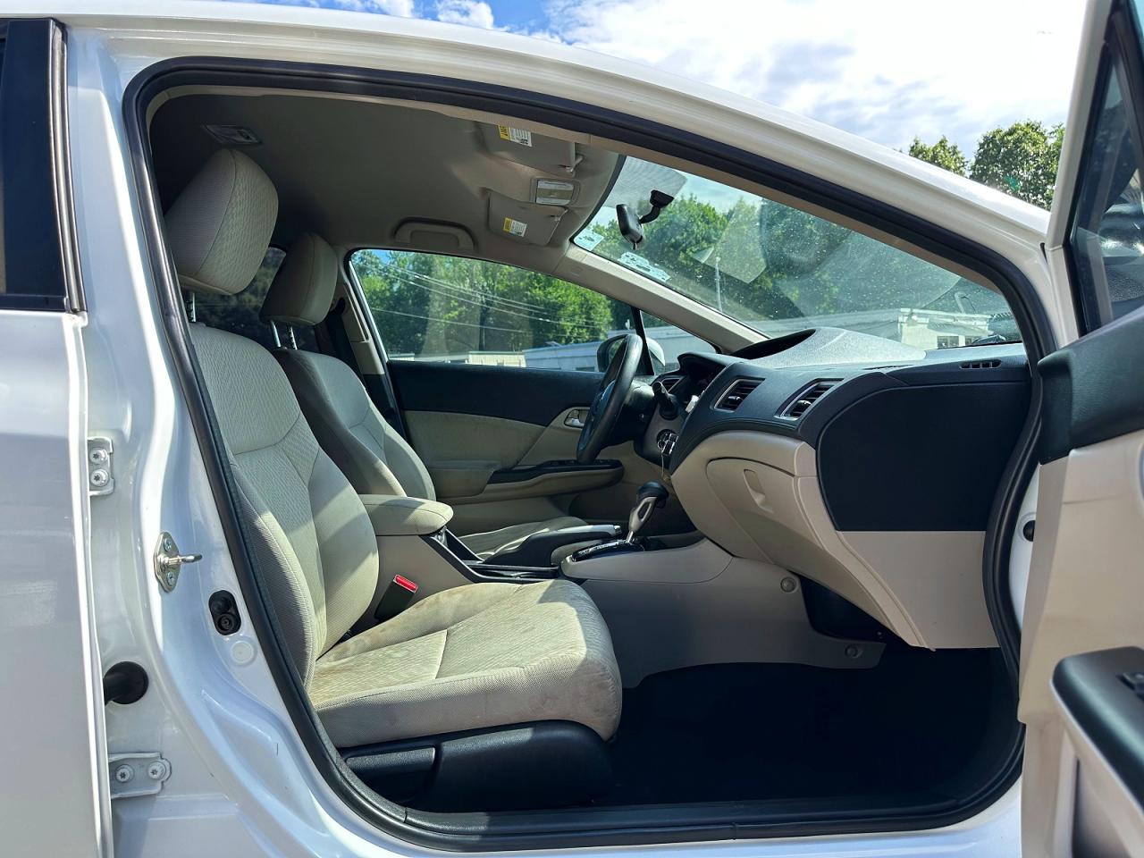 2015 Honda Civic Lx White vin: 19XFB2F50FE287052