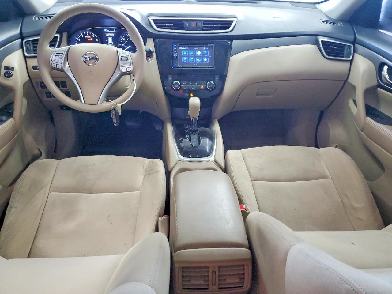 2015 Nissan Rogue Sv Gray vin: KNMAT2MT1FP501183