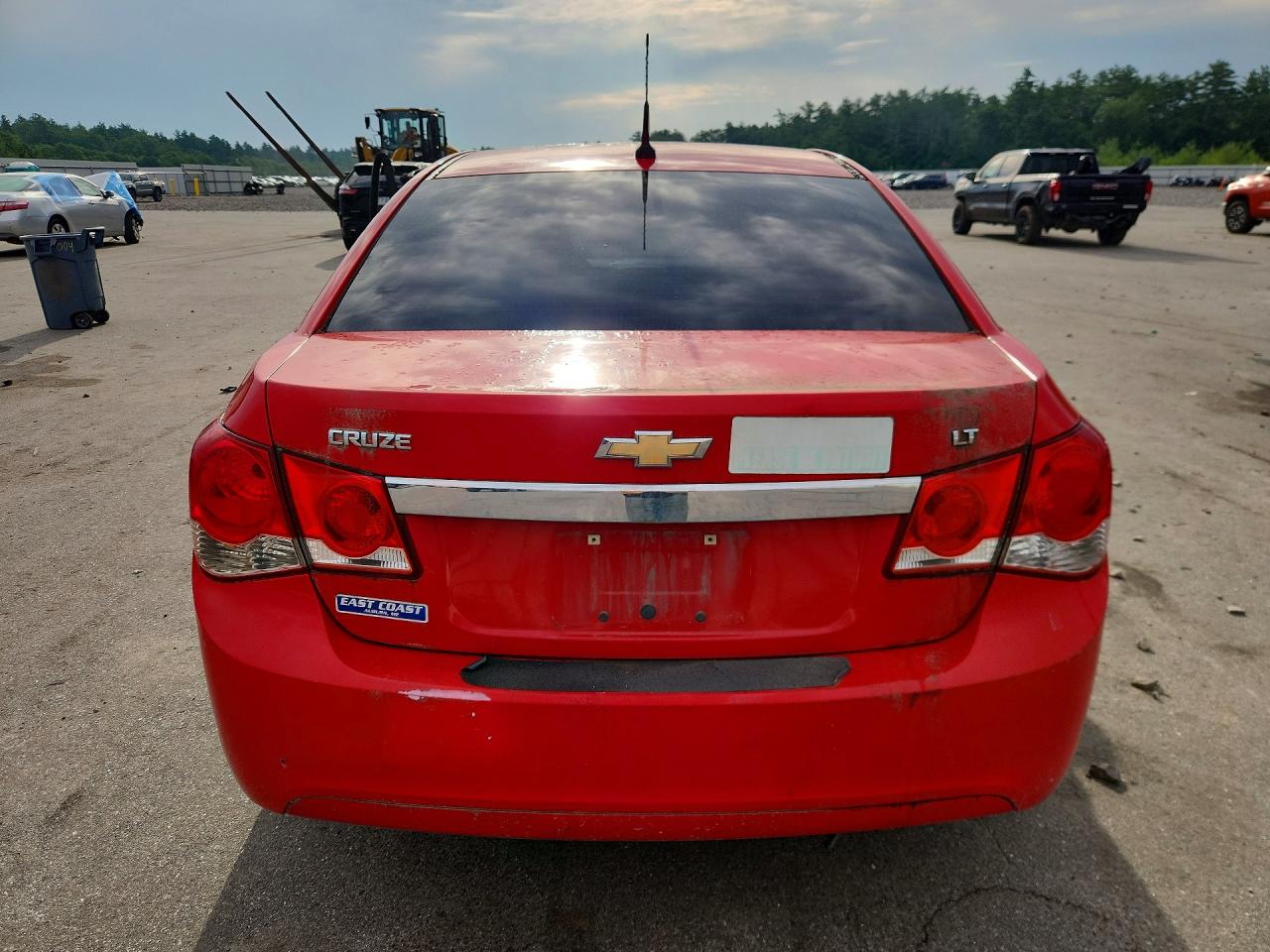 2014 Chevrolet Cruze Lt Red vin: 1G1PE5SB2E7312016