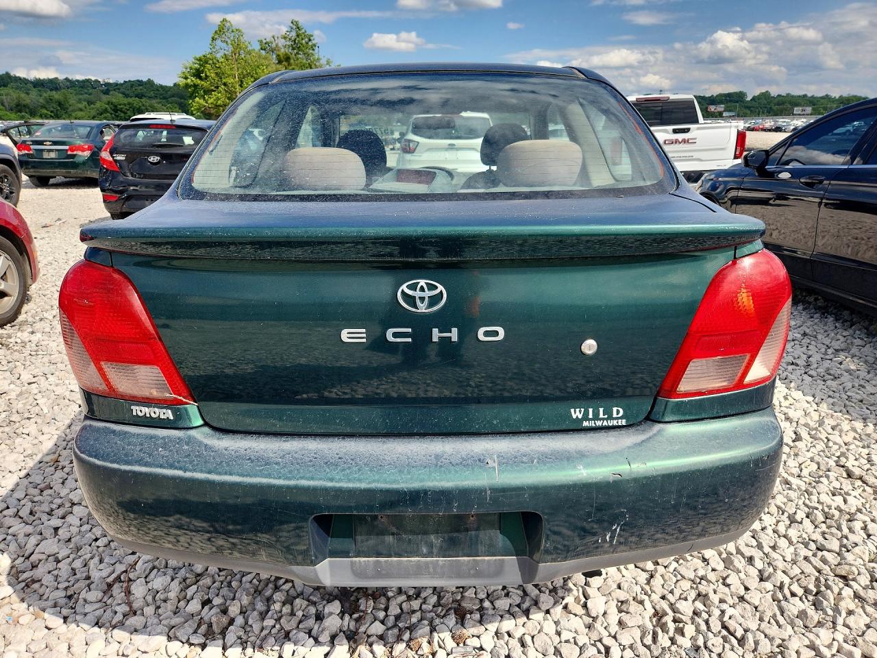 2001 Toyota Echo Base Green vin: JTDAT123510189965