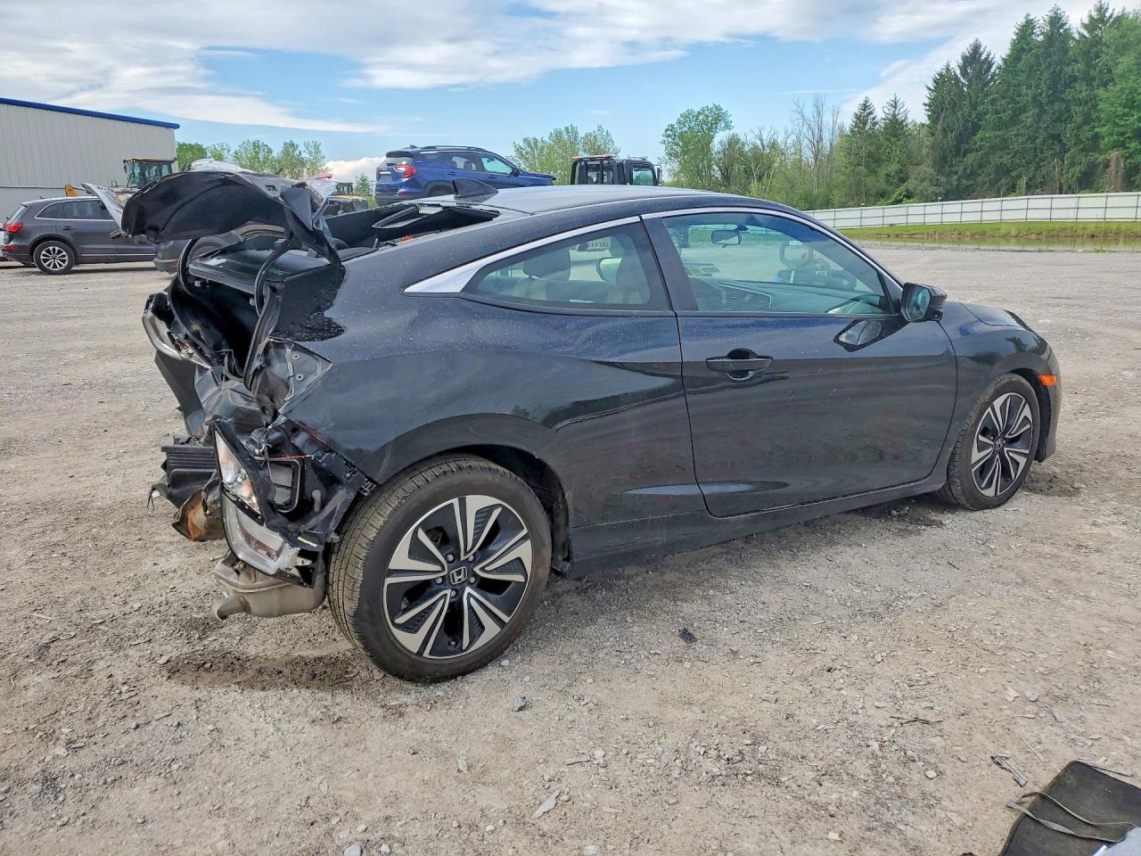 2017 Honda Civic Ex Черный vin: 2HGFC3B39HH357289