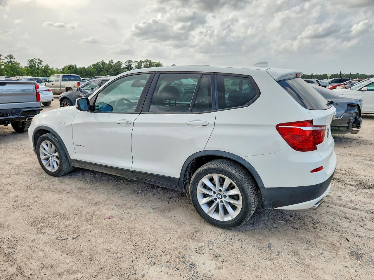 2014 Bmw X3 Xdrive28i White vin: 5UXWX9C50E0D42123
