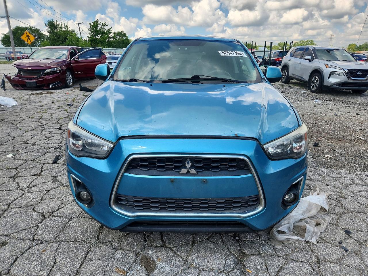 2014 Mitsubishi Outlander Sport Se Turquoise vin: 4A4AP4AUXEE018534
