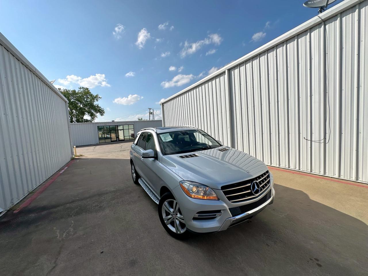 2013 Mercedes-benz Ml 350   Silver vin: 4JGDA5JB0DA215966