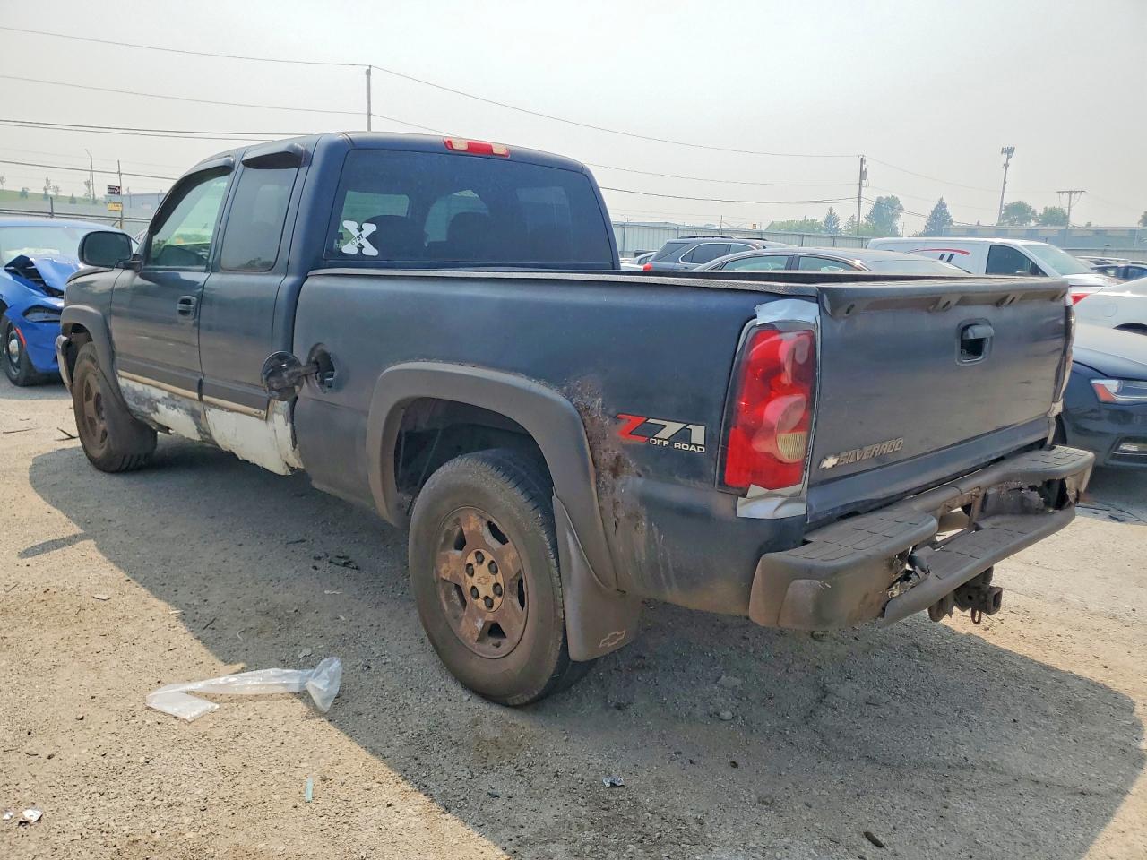 2006 Chevrolet Silverado K1500 Blue vin: 2GCEK19B161109588