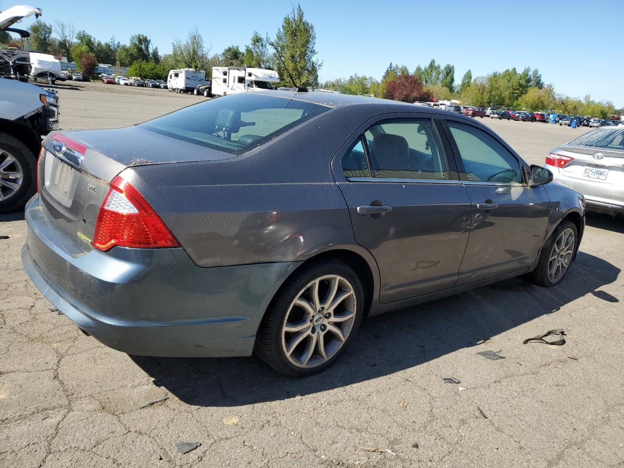 2012 Ford Fusion Sel Серый vin: 3FAHP0JG9CR398362