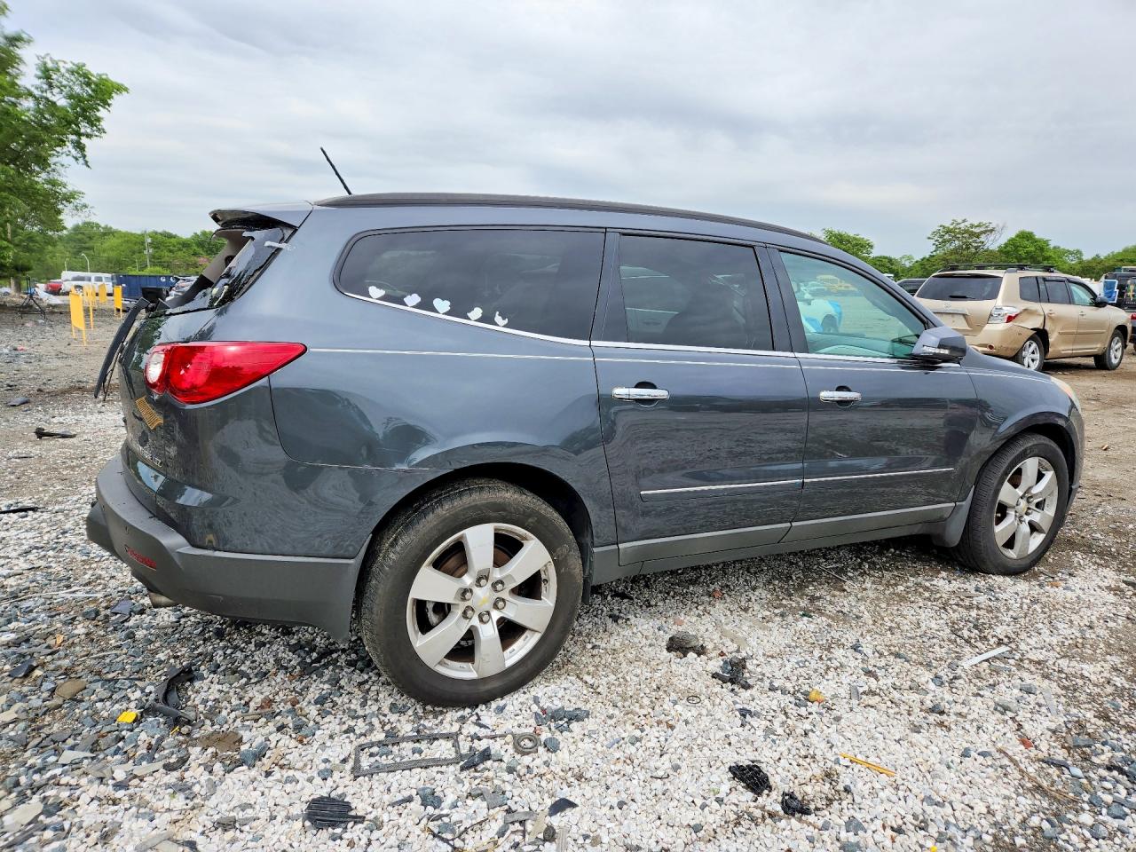 2009 Chevrolet Traverse Ltz Gray vin: 1GNER33DX9S170189