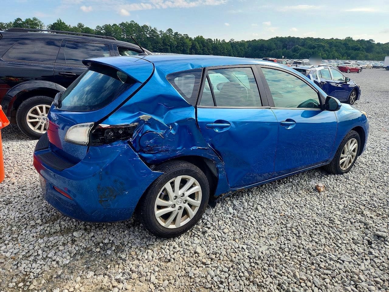 2012 Mazda 3 I Blue vin: JM1BL1L83C1661057