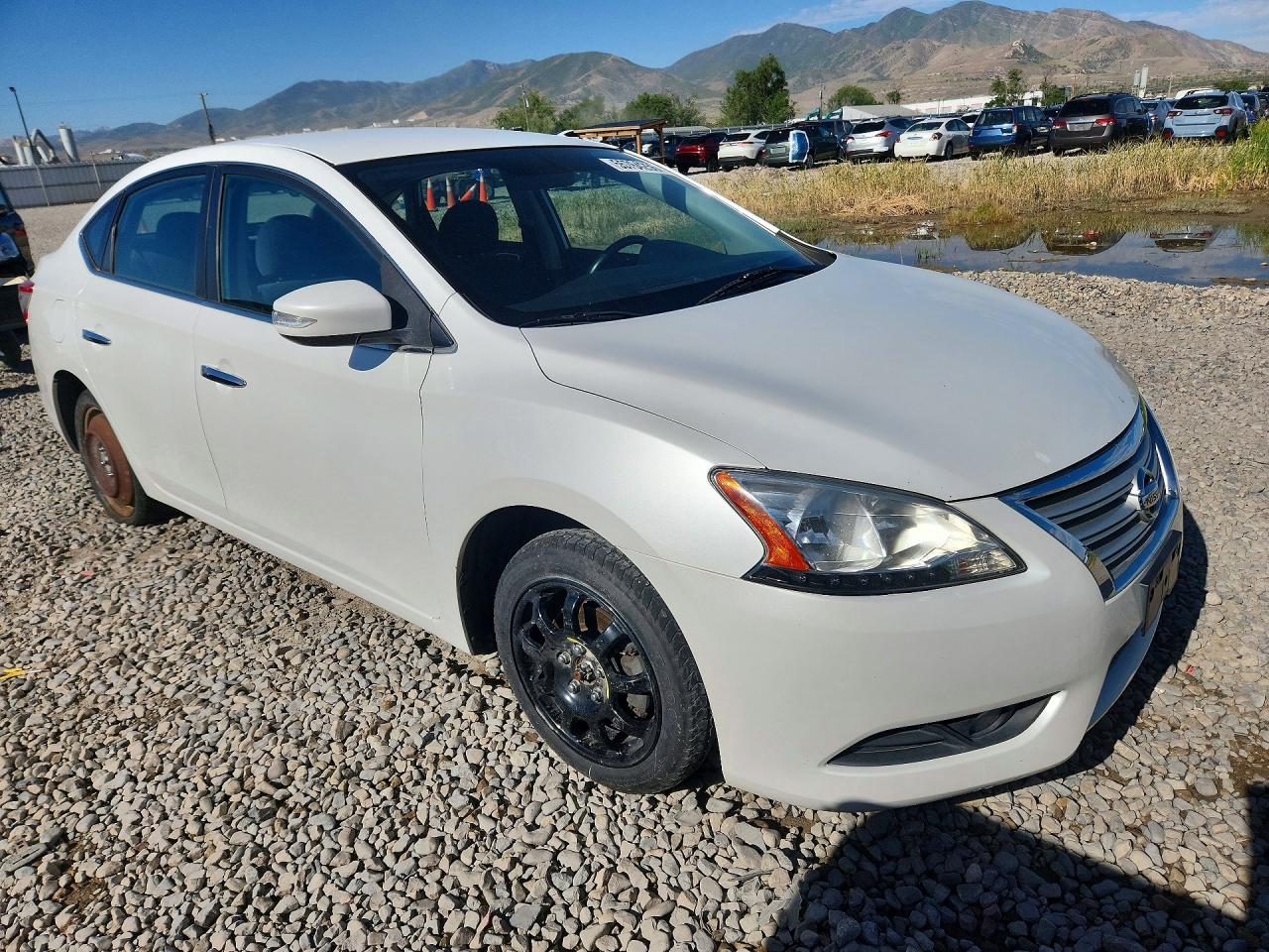 2013 Nissan Sentra S White vin: 3N1AB7AP9DL618061