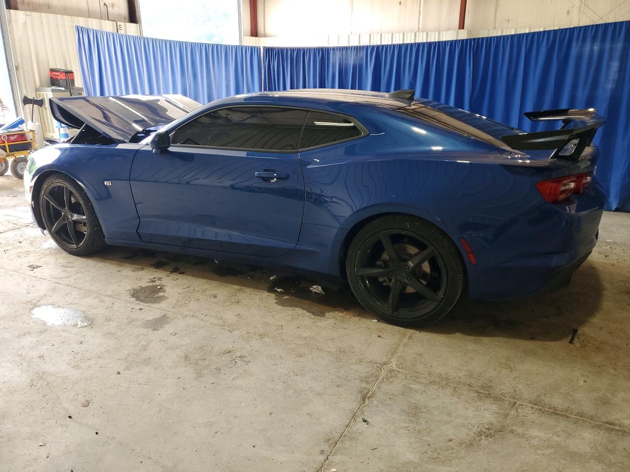 2019 Chevrolet Camaro Ls Синий vin: 1G1FB1RX8K0155384