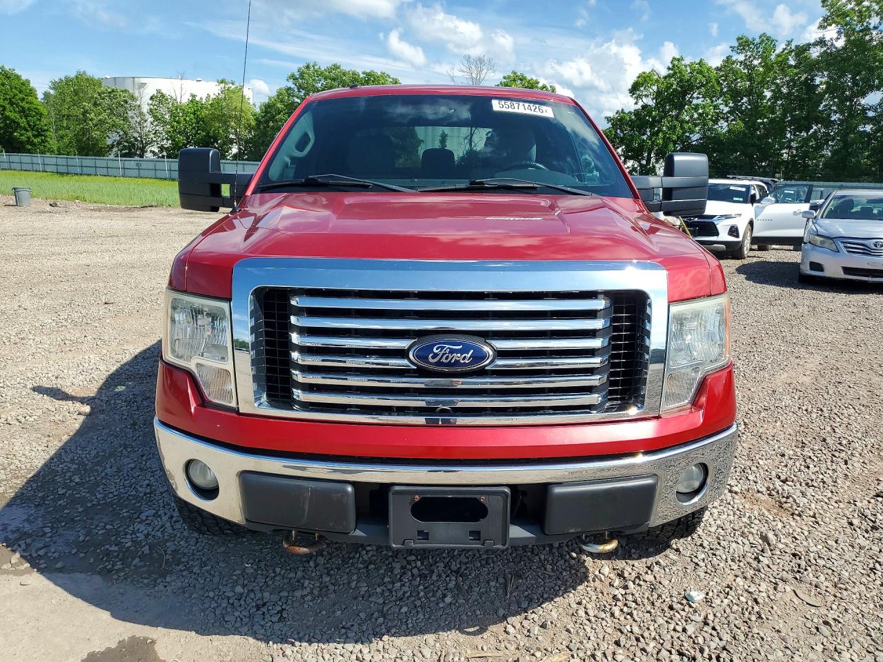 2012 Ford F150 Supercrew Red vin: 1FTFW1EF0CFB66452