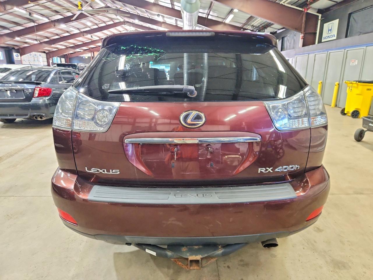 2008 Lexus Rx 400h Burgundy vin: JTJHW31U582850160