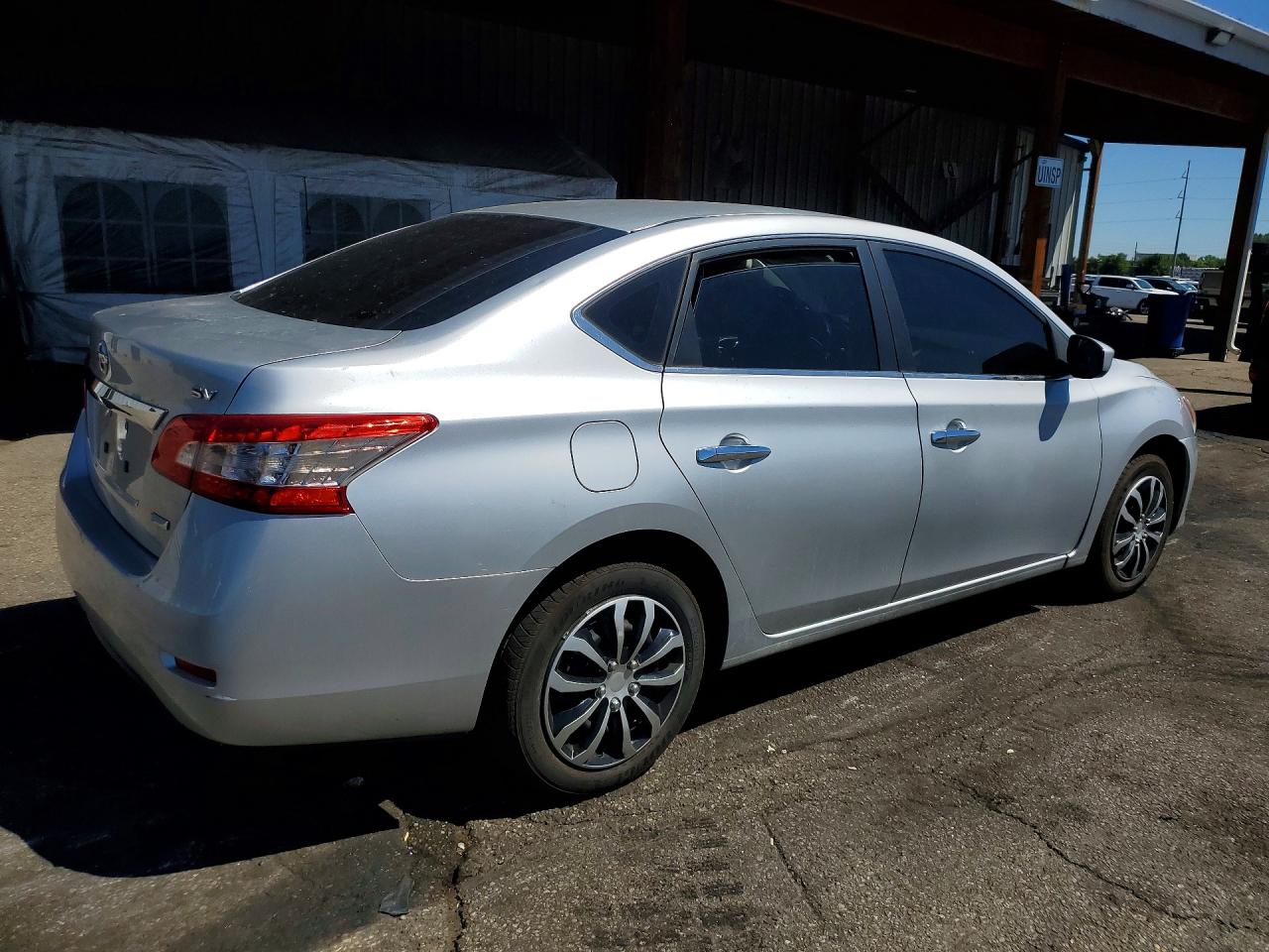 2014 Nissan Sentra Sv Silver vin: 3N1AB7AP3EY261738