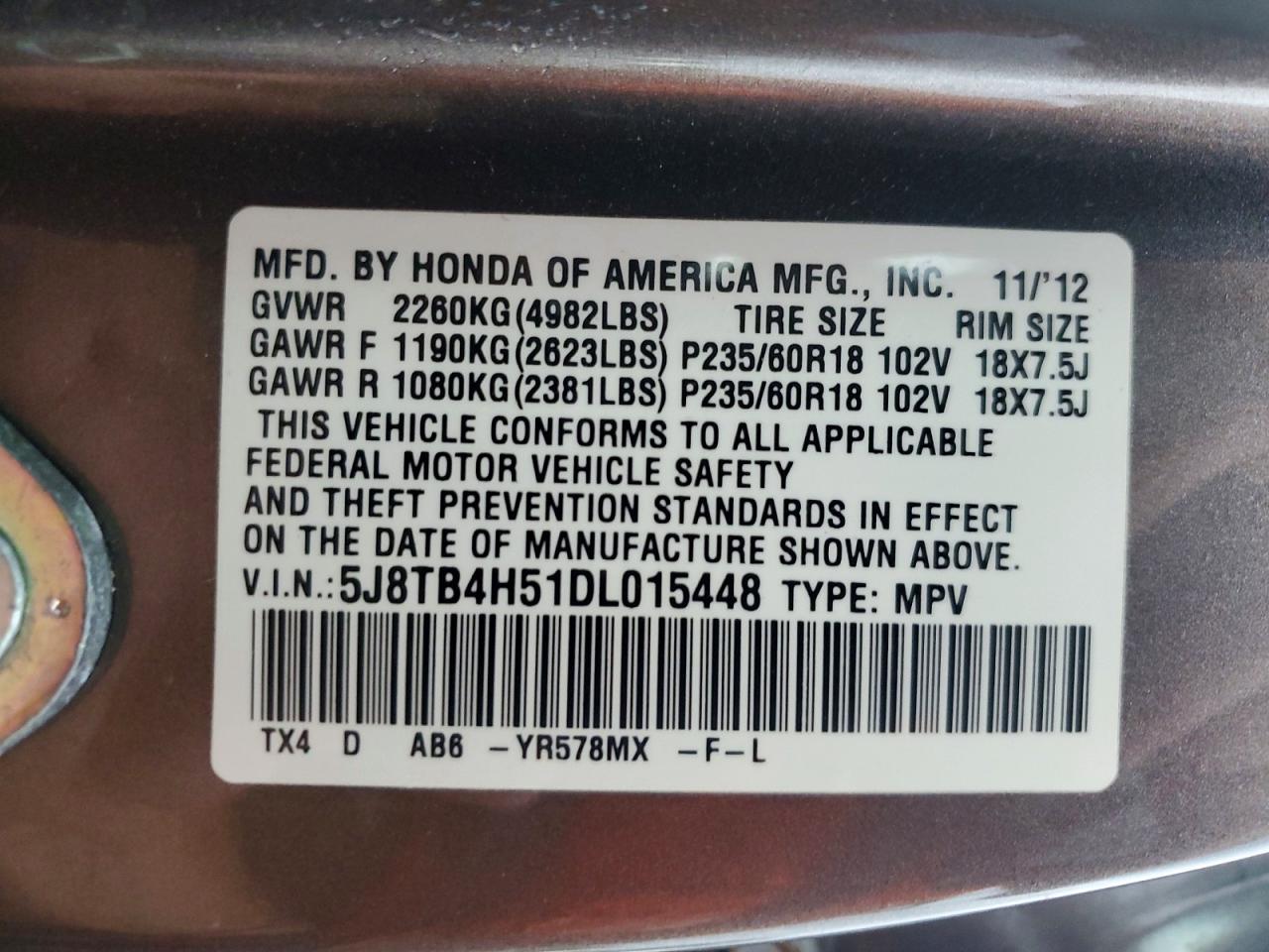 2013 Acura Rdx Technology Brown vin: 5J8TB4H51DL015448