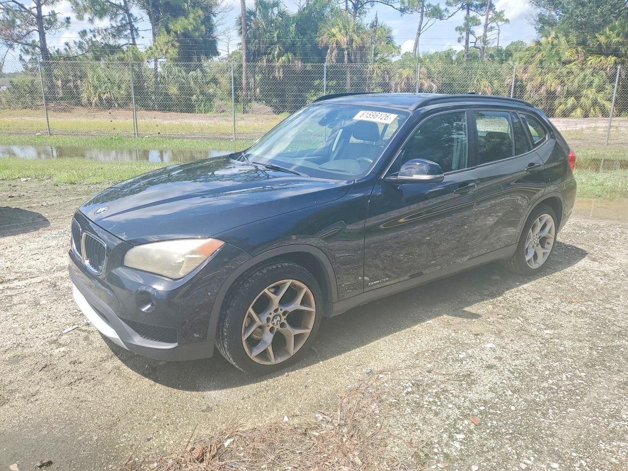 2014 Bmw X1 Sdrive28i Black vin: WBAVM1C51EVW47215