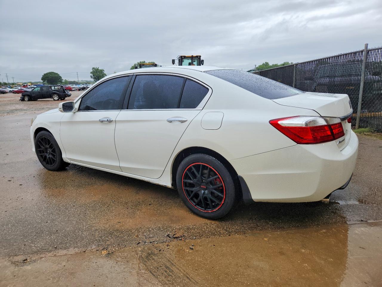 2014 Honda Accord Touring White vin: 1HGCR3F96EA013543