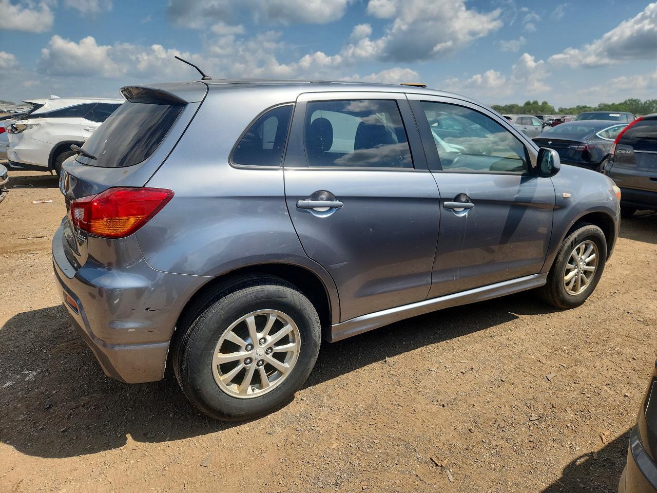 2012 Mitsubishi Outlander Sport Es Gray vin: JA4AP3AU8CZ011115