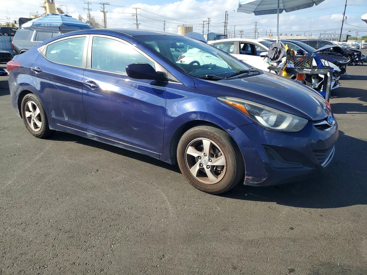 2014 Hyundai Elantra Se Blue vin: 5NPDH4AE8EH485669