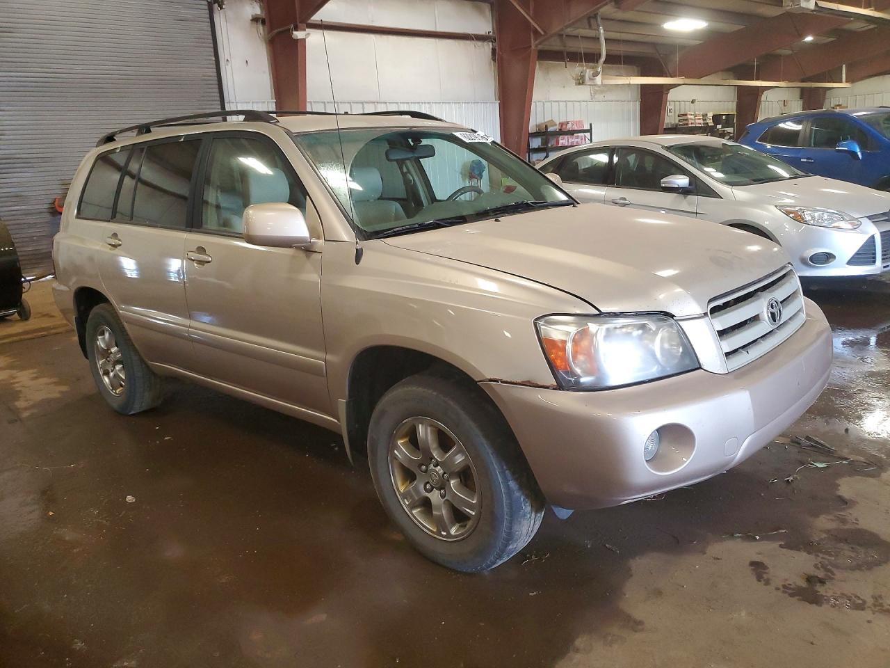 2006 Toyota Highlander Base Желто-коричневый vin: JTEEP21A160136856