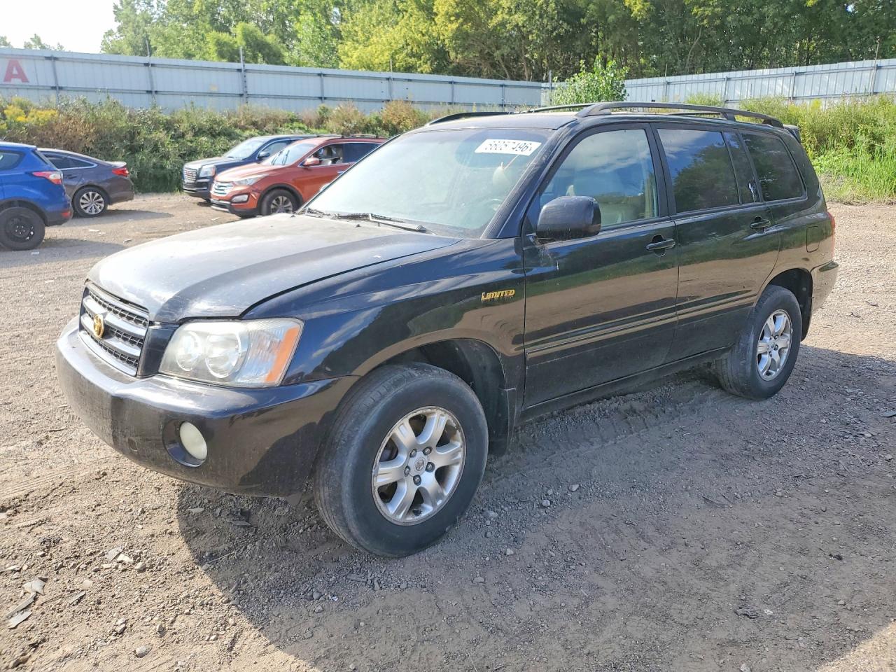 2003 Toyota Highlander Limited Black vin: JTEHF21A430149550
