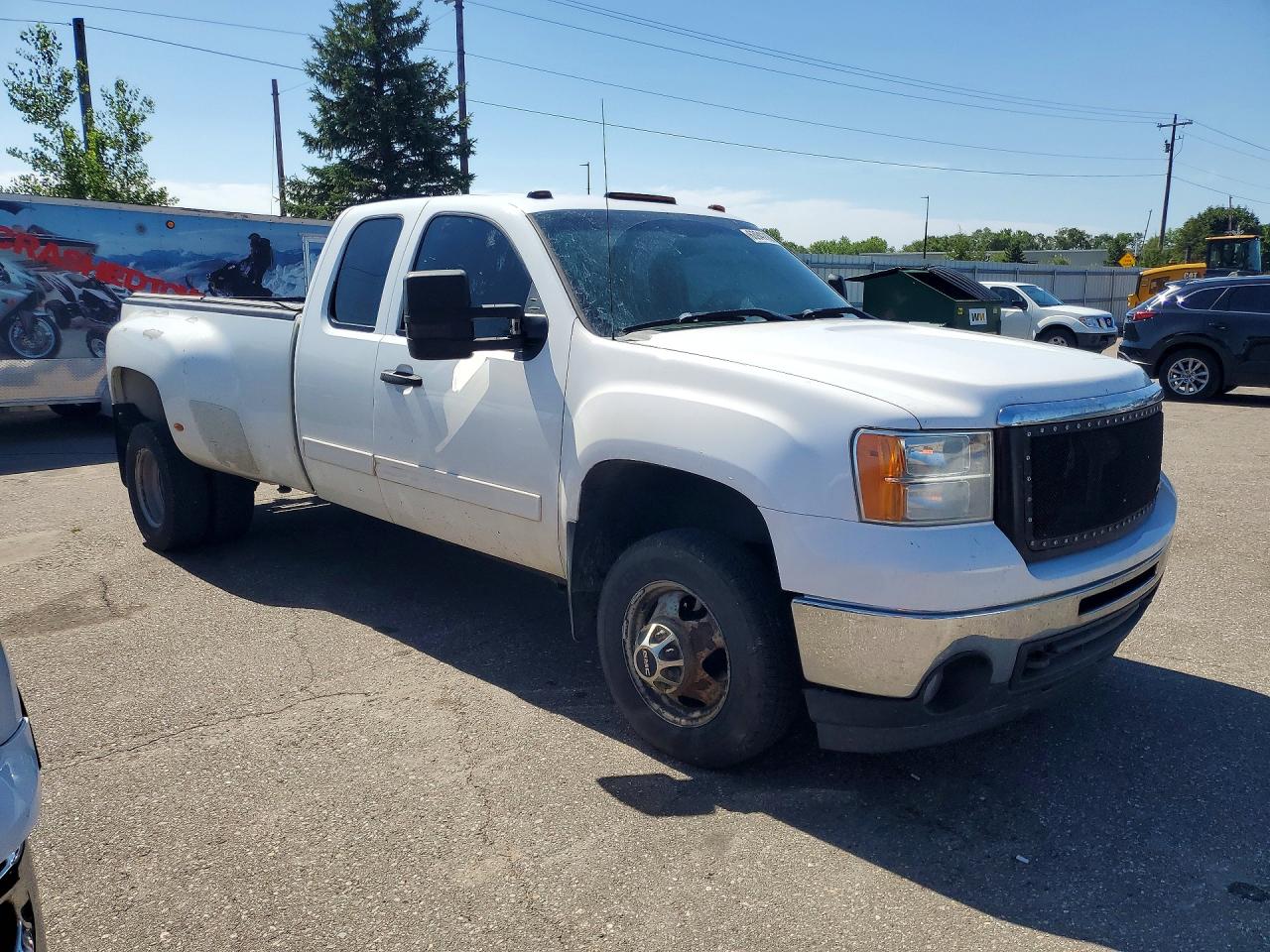 2009 Gmc Sierra C3500 Sle White vin: 1GTJC89629E137961