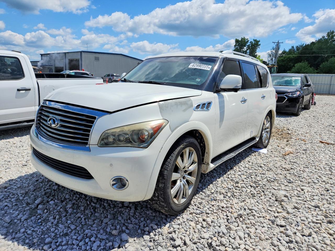 2011 Infiniti Qx56 Base White vin: JN8AZ2NE6B9004602