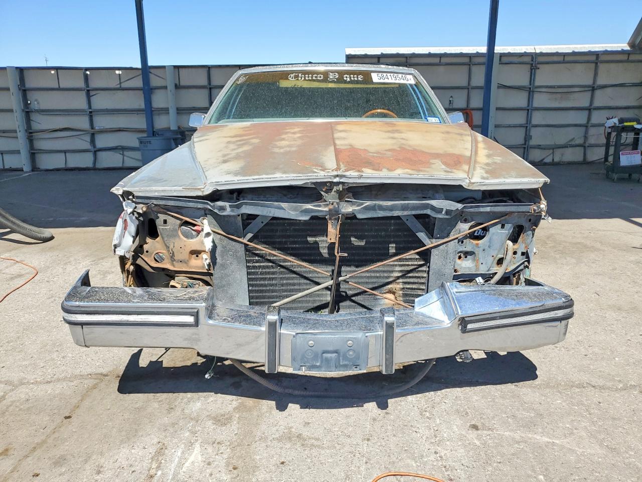 1989 Cadillac Brougham Gray vin: 1G6DW51Y7KR707034