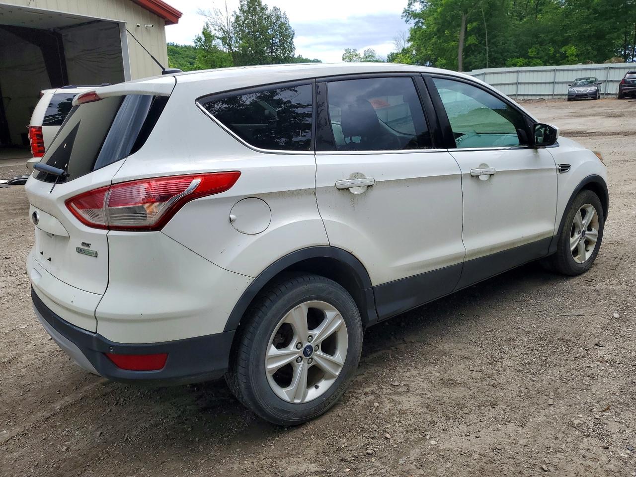 2014 Ford Escape Se White vin: 1FMCU0G95EUD38429