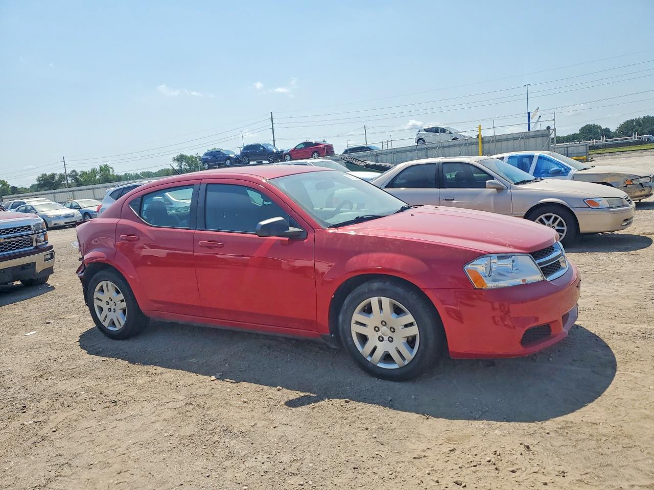 2013 Dodge Avenger Se Red vin: 1C3CDZAB7DN729714