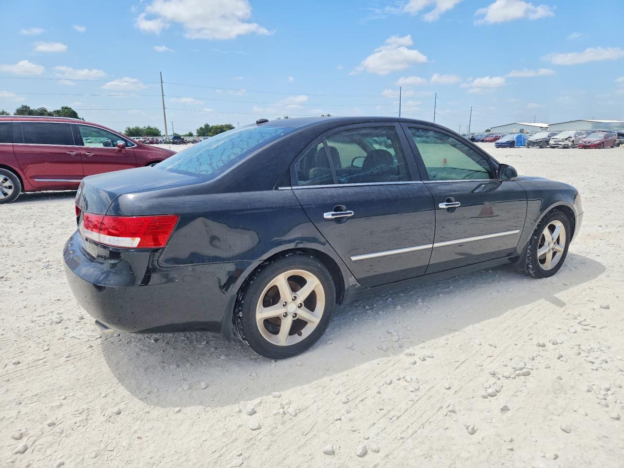 2008 Hyundai Sonata Se V6 Black vin: 5NPEU46F18H361443