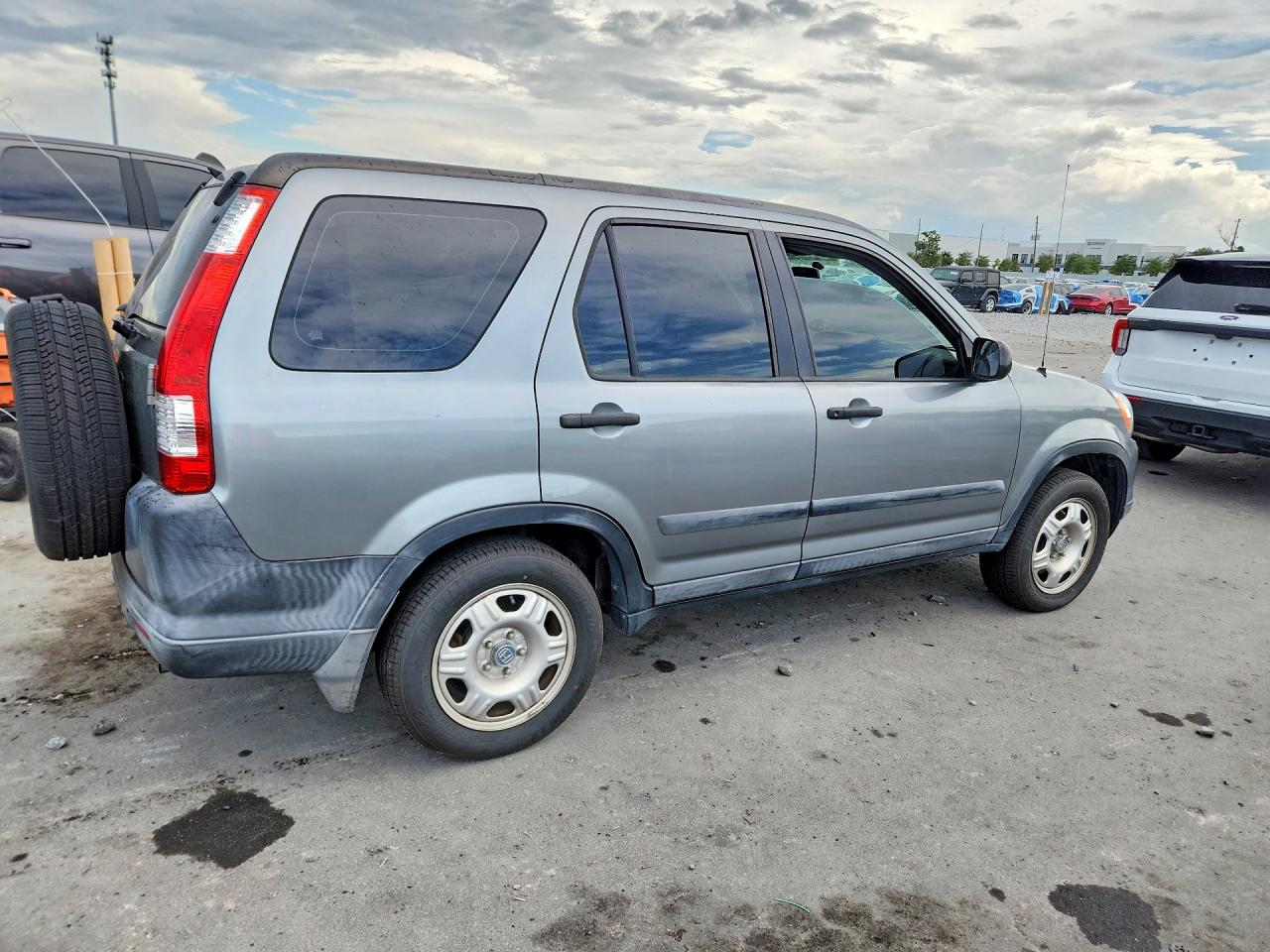 2005 Honda Cr-v Lx Silver vin: SHSRD78585U338137