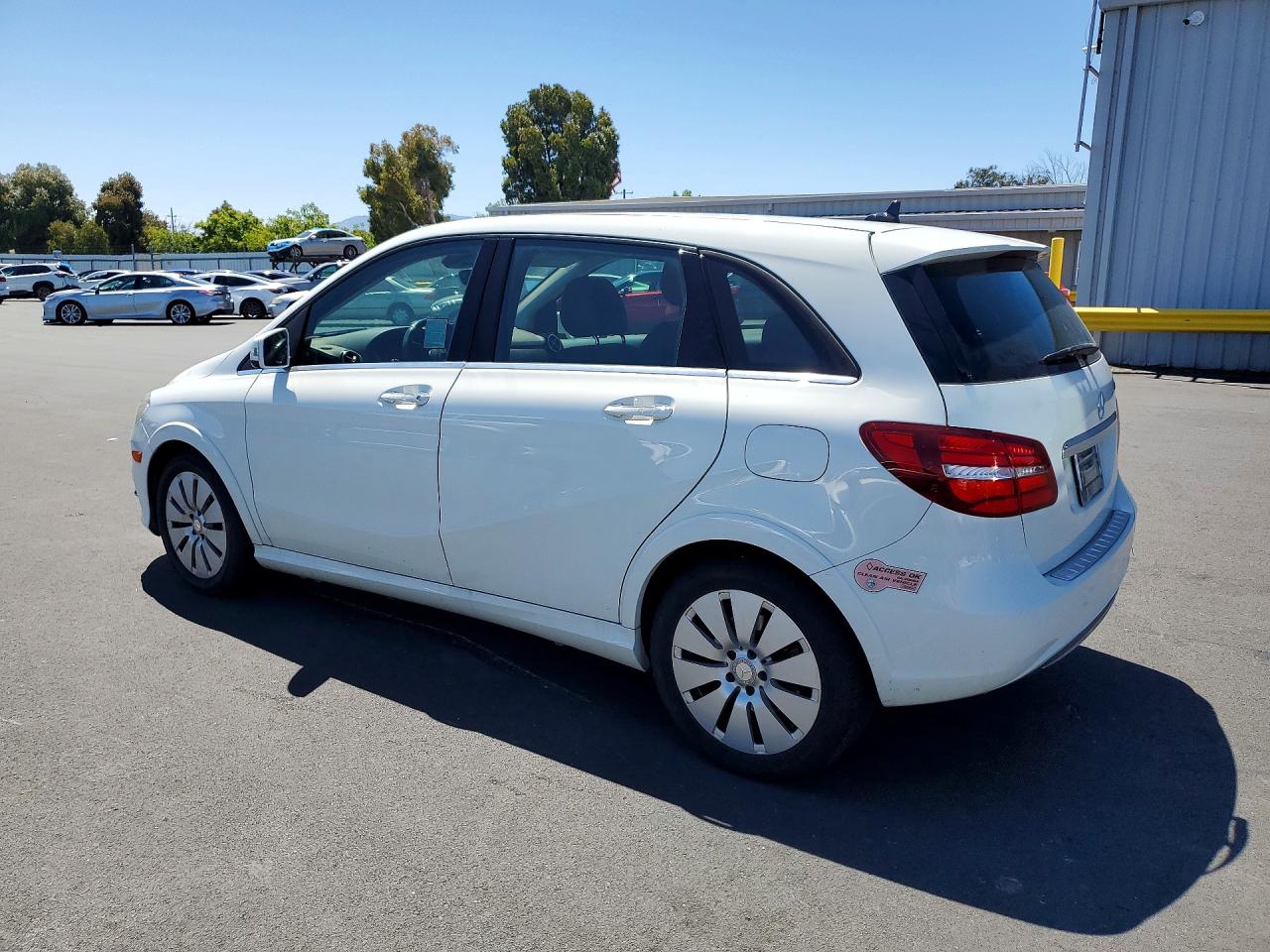 2015 Mercedes-benz B Electric White vin: WDDVP9AB3FJ004705