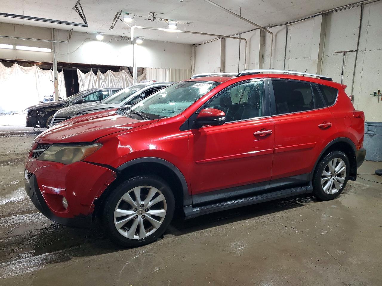 2014 Toyota Rav4 Limited Red vin: 2T3DFREV8EW162423