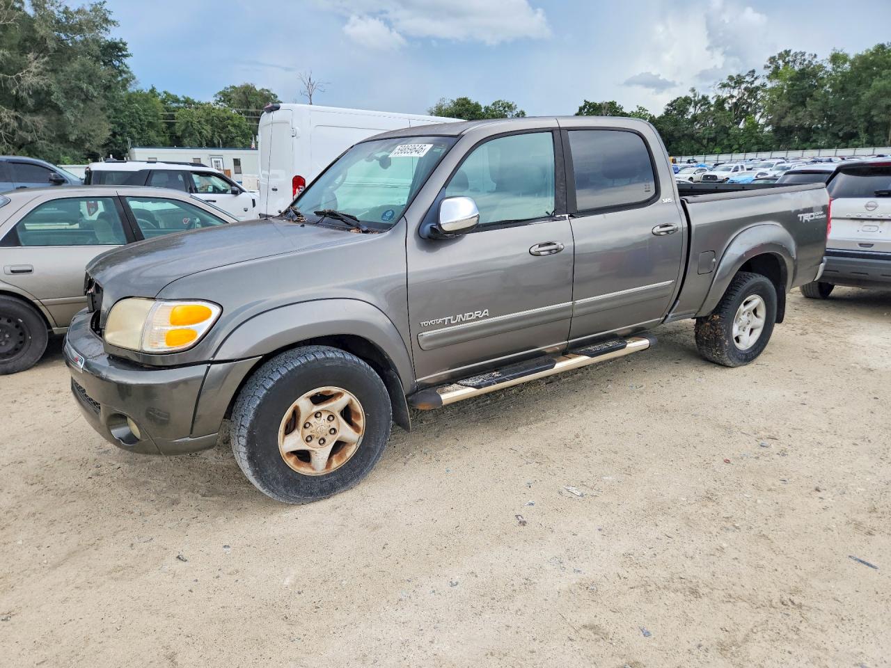 2004 Toyota Tundra Double Cab Sr5 Gray vin: 5TBET34174S440083