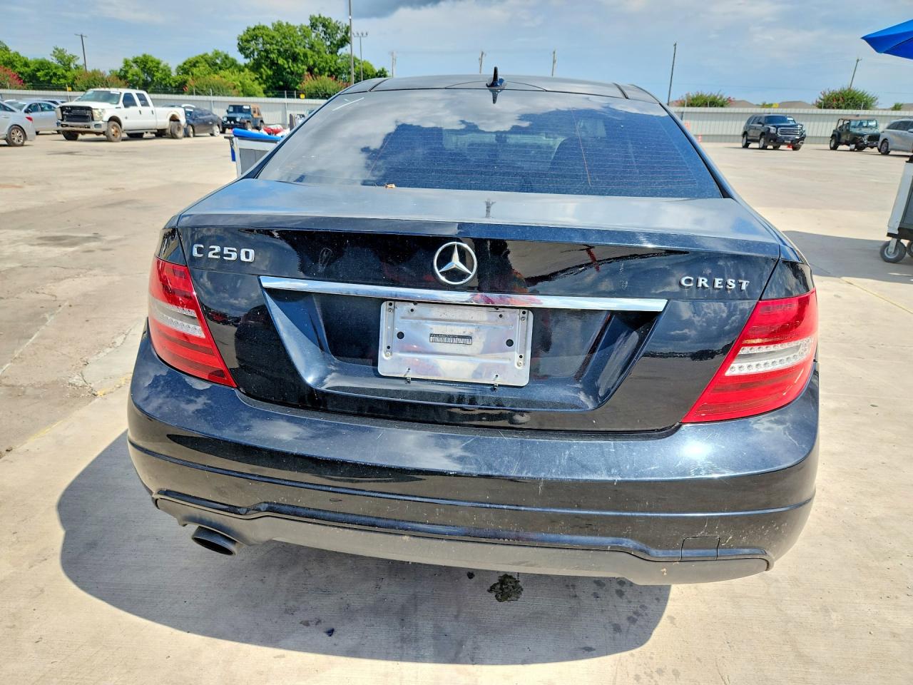2012 Mercedes-benz C 250 Black vin: WDDGJ4HBXCF749713