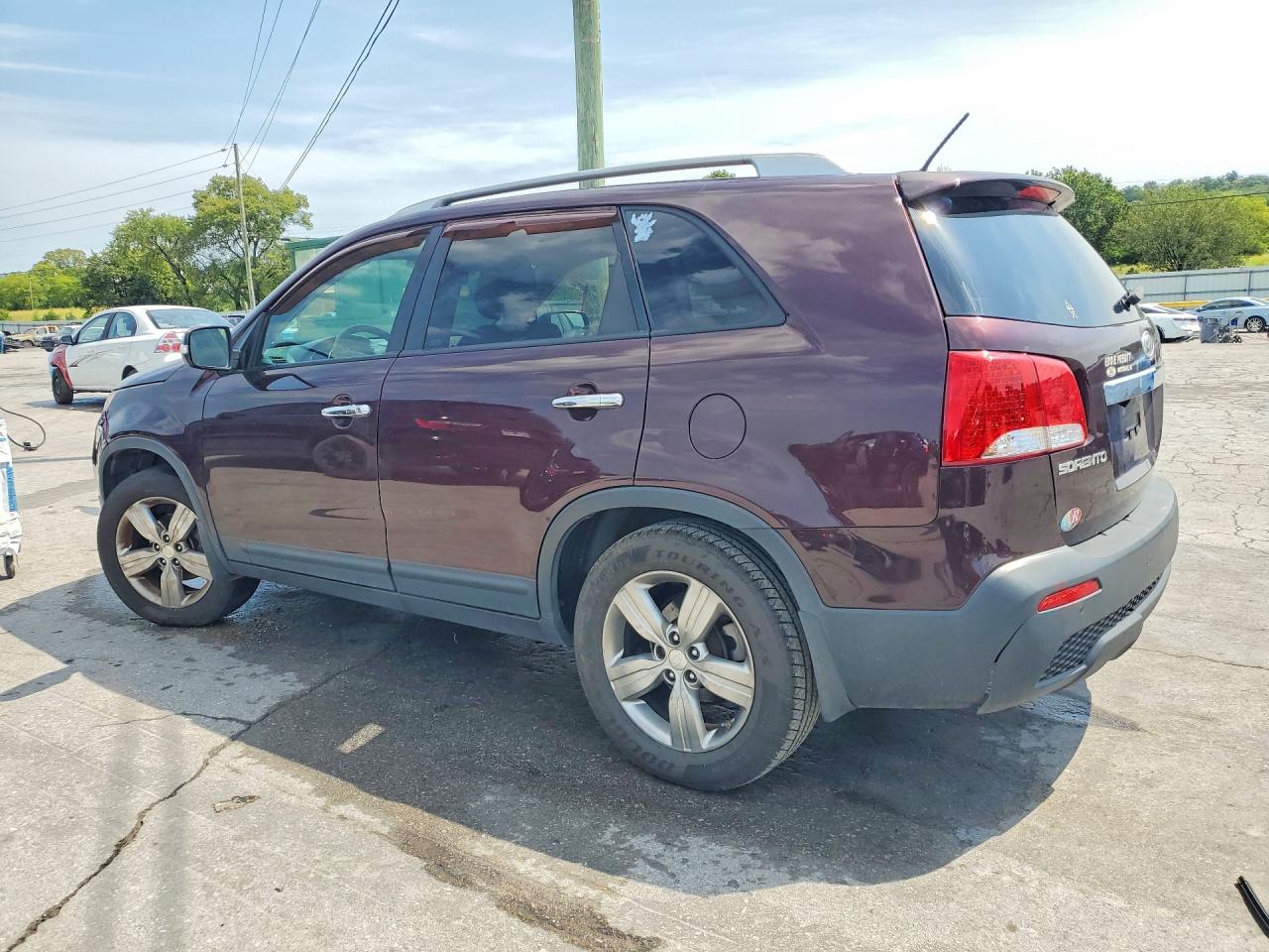 2013 Kia Sorento Ex Maroon vin: 5XYKU4A66DG399875