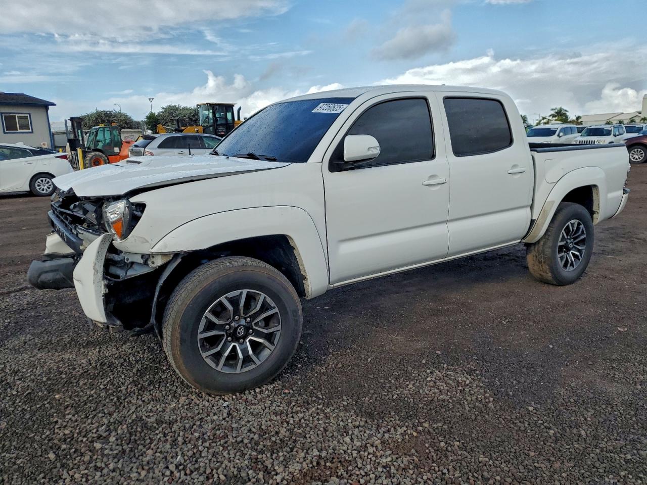 2015 Toyota Tacoma Double Cab Prerunner Белый vin: 3TMJU4GNXFM193409