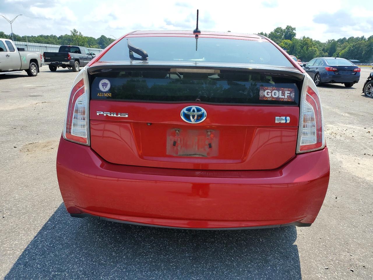 2014 Toyota Prius Three Red vin: JTDKN3DU0E0385124