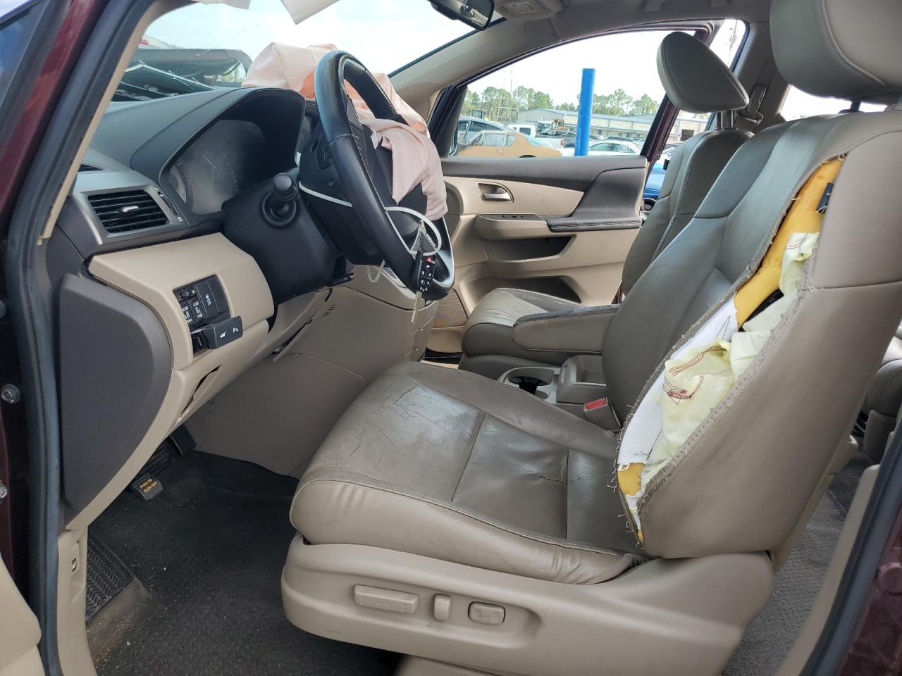 2012 Hond Odyssey Touring/touring Elite Burgundy vin: 5FNRL5H99CB028447