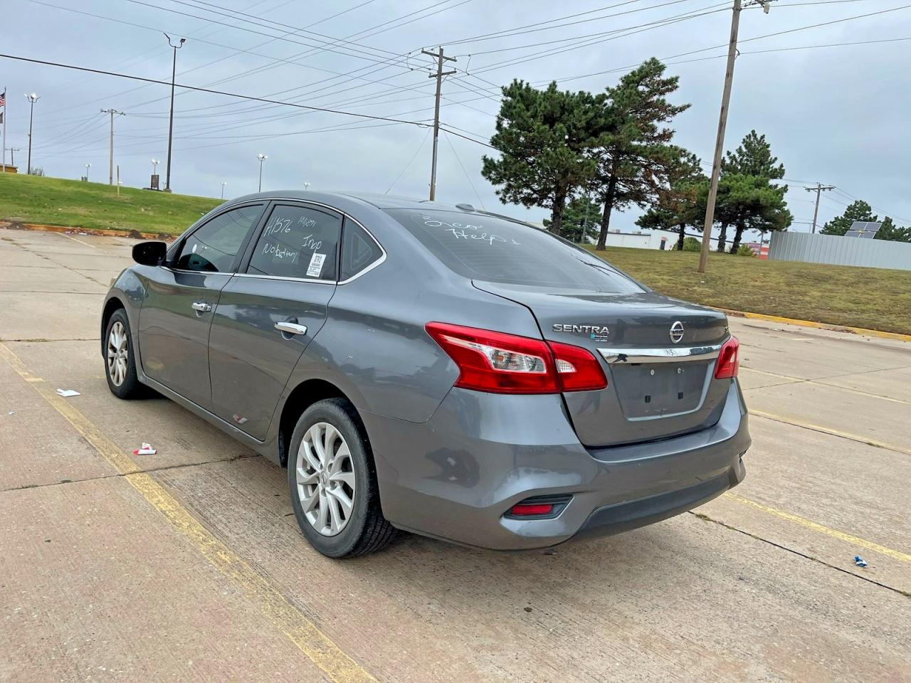 2019 Nissan Sentra Sv Gray vin: 3N1AB7AP4KY447025