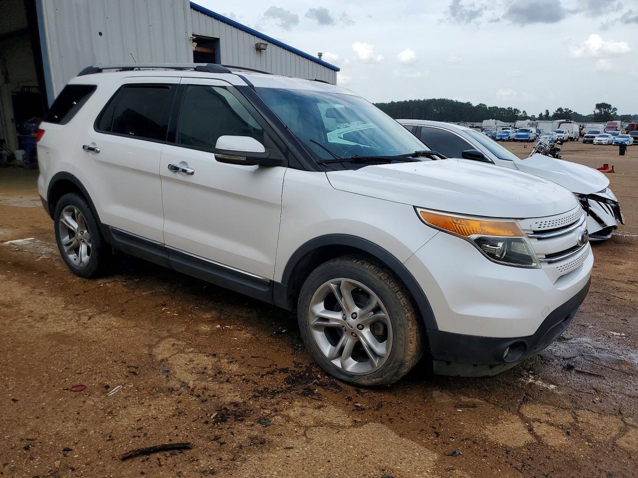 2013 Ford Explorer Limited White vin: 1FM5K8F87DGA64007