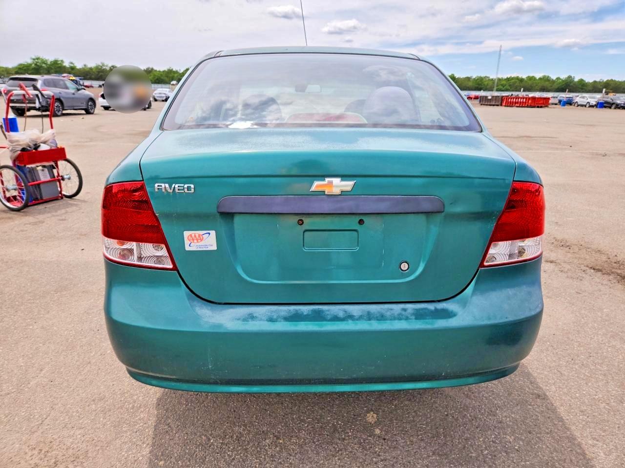 2004 Chevrolet Aveo Green vin: KL1TD52684B208662