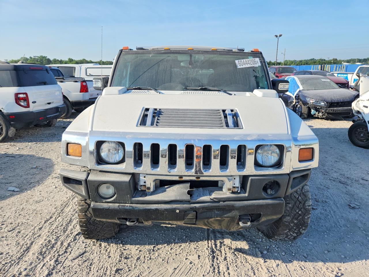2007 Hummer H2 White vin: 5GRGN23U17H100516